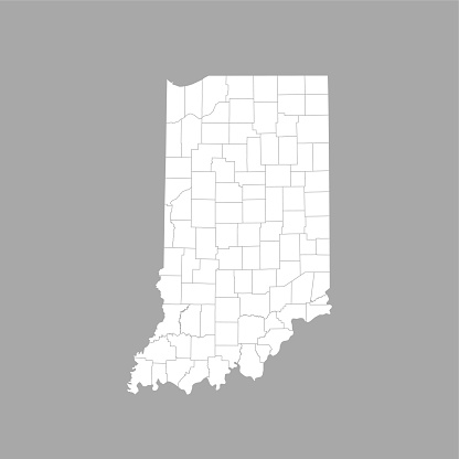 vector of the  Indiana map