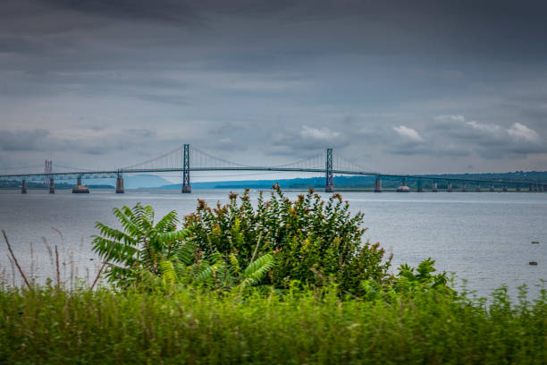 bridge over St. Lawrence River in Canada