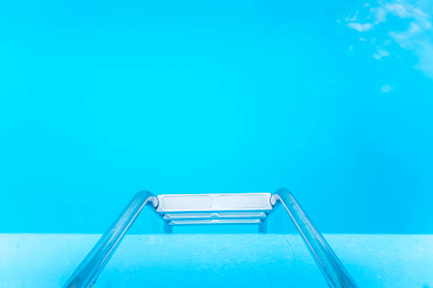 ladder in the swimming pool