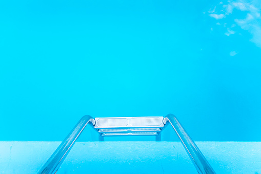 ladder in the swimming pool