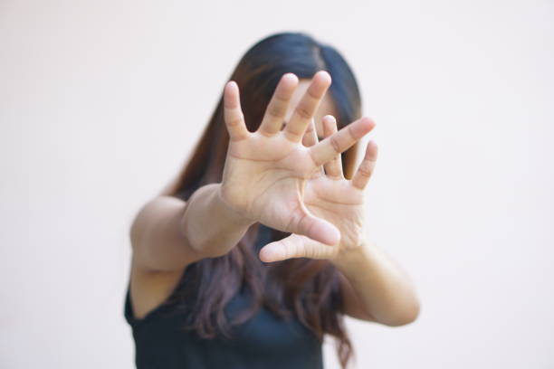 istock Stop abusing violence, Children violence and abused concept 1486789189