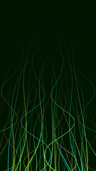 Abstract background of a pattern of meandering lines. wavy and wriggling lines or tentacles.