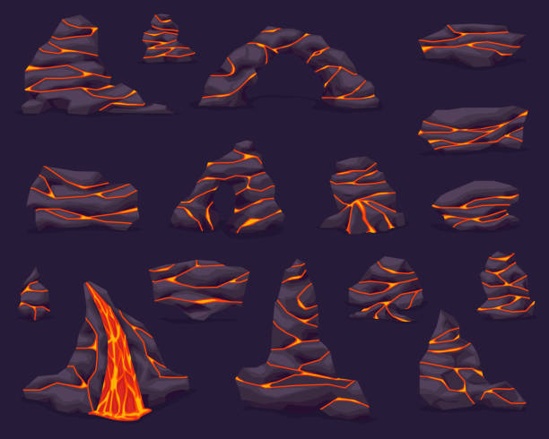 Lava Rocks Cartoon 60+ The Floor Is Lava Game Stock Illustrations, Royalty-Free Vector ...