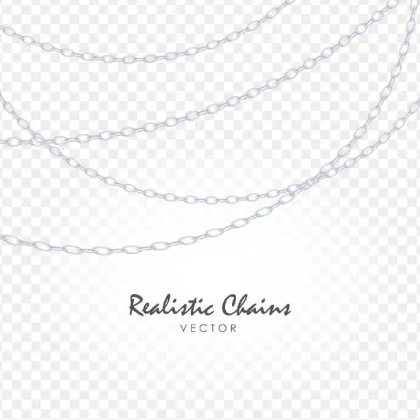 Vector illustration of Realistic chains bacground