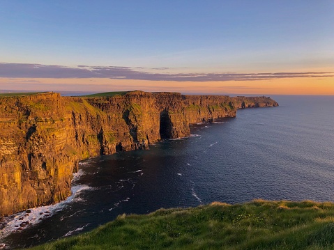 Cliffs of Moher during sunset, Ireland