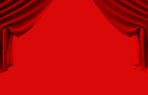 istock Stage Curtain, Red Stage Theater Curtain 1486801156