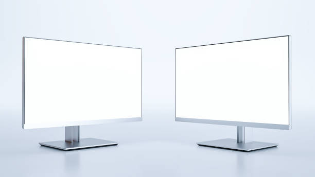 istock Computer monitor isolated on white background 1486802553