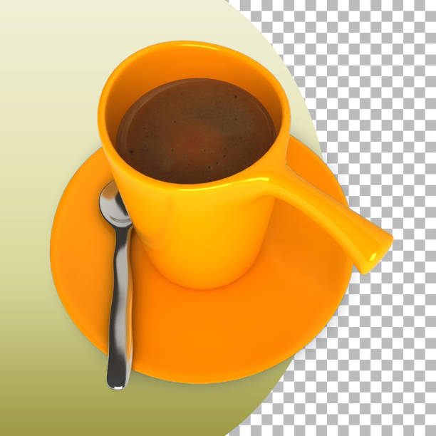istock A cup of espresso coffee with foam isolated. 1486803885