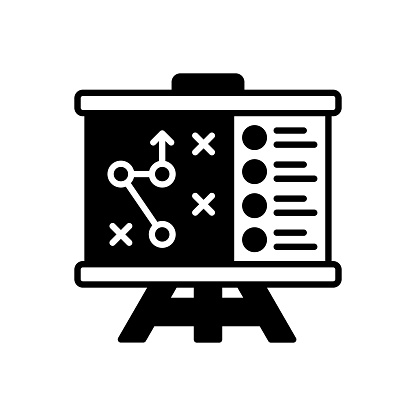 Work Strategy icon in vector. Logotype