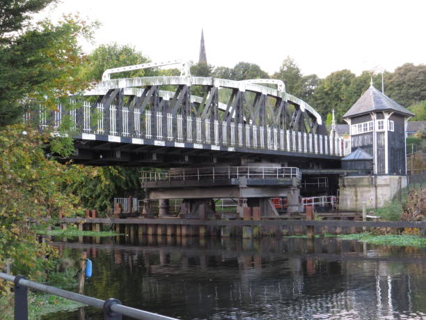 istock Swing bridge over the River Weaver 1486806525