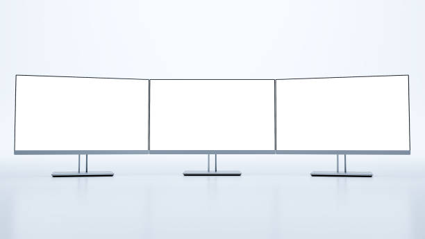 istock Computer monitor isolated on white background 1486809768