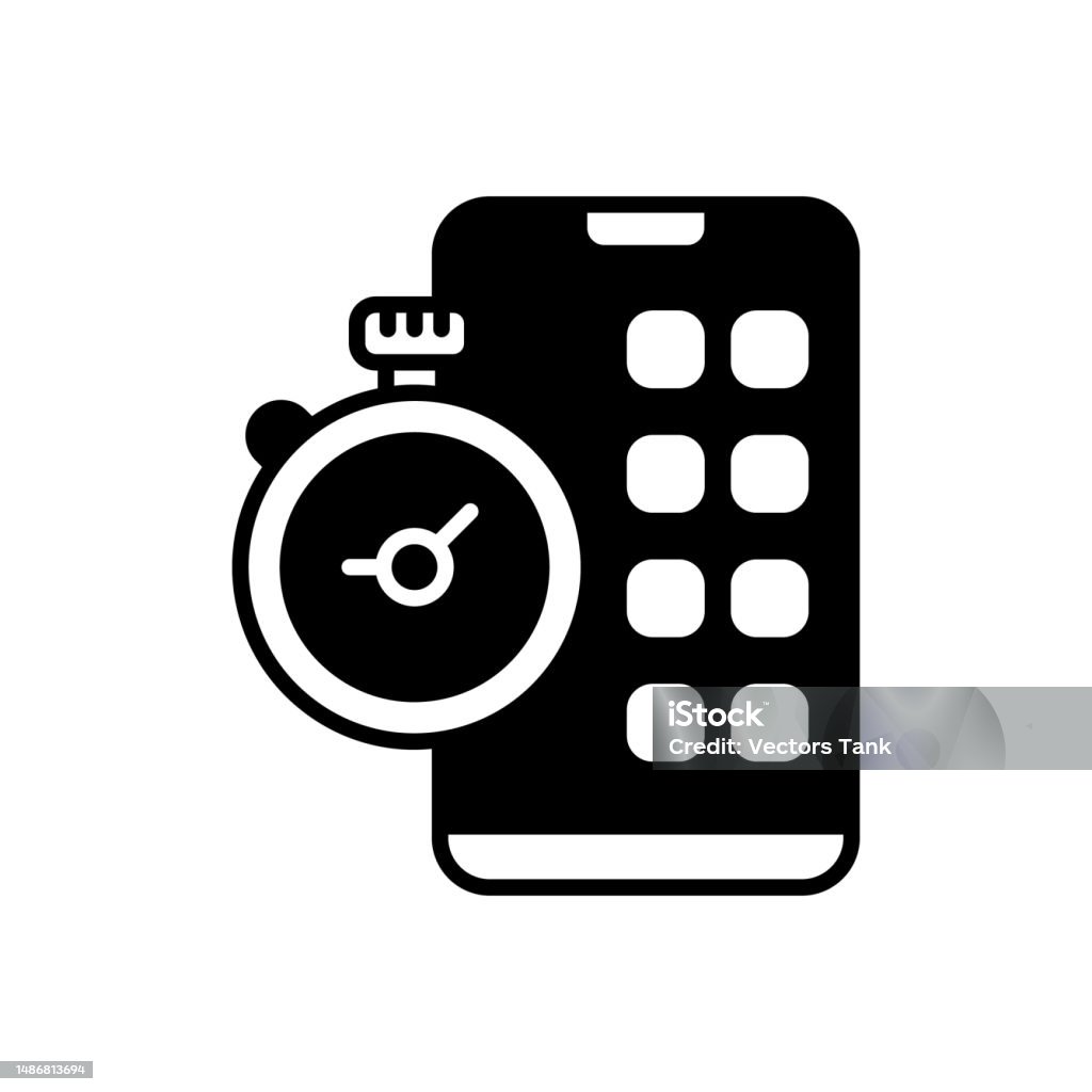 Time Tracking App Icon In Vector Logotype Stock Illustration Download time-tracking-app-icon-in-vector-logotype-stock-illustration-download