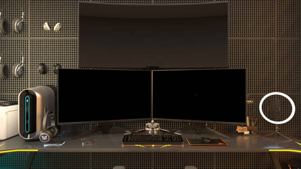 istock Entertainment and gaming room, 3d rendering 1486818874