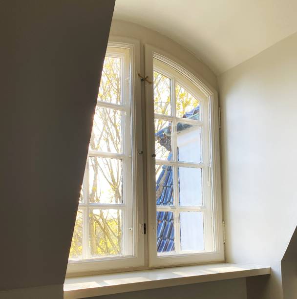 istock Window of old Scandinavian Mansion 1486826094