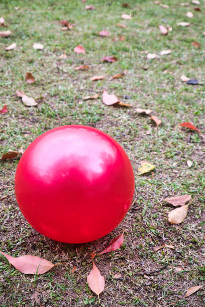 istock A park square and a cute red ball 1486827678