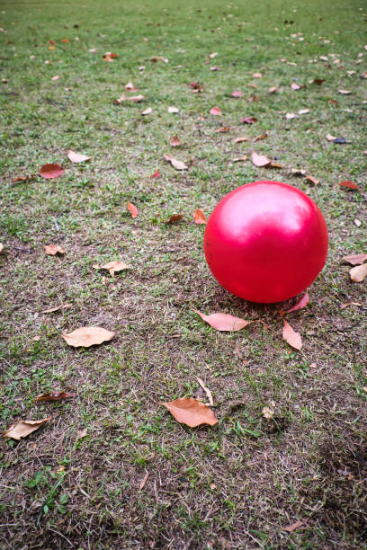 istock A park square and a cute red ball 1486827747