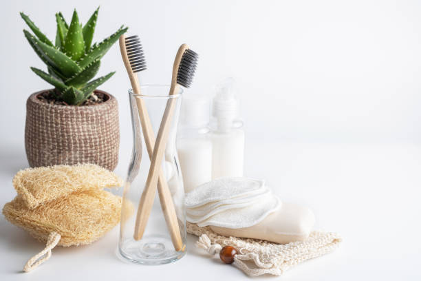 istock Zero waste, sustainable bathroom beauty products. 1486837917