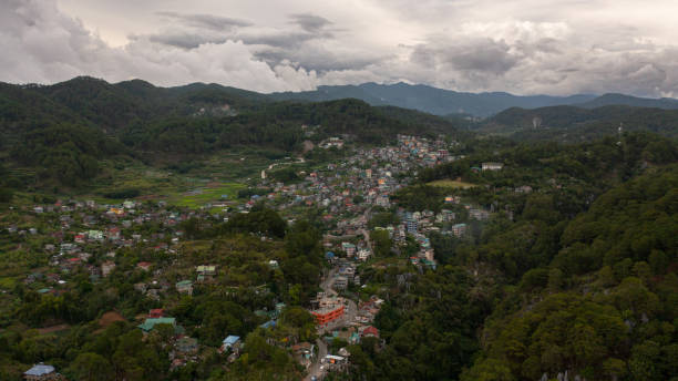 istock Aerial view town of Sagada, Philippines. 1486841738