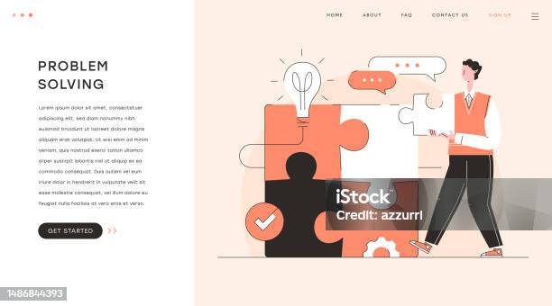 Problem Reeesolution Illustration Problem Solving Vector Illustration Stock Illustration - Download Image ...