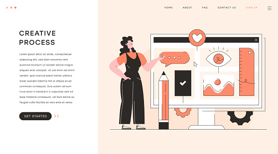 Exploring The Creative Process Stock Illustration - Download Image Now ...