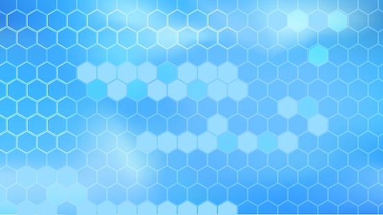 Abstract Modern Hexagonal Medical Background Design