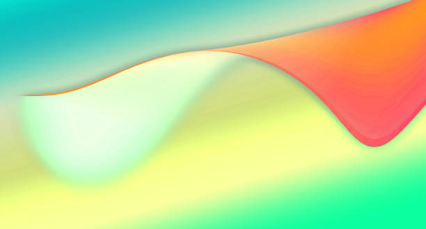 istock Decorative light gentle colorful curved lines design for brochures, flyers, business, banners, marketing... 1486850441