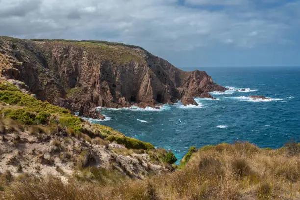 Photo of Coastal sceneries, Philip Island Nature Park, Cape Woolamai, Phillip Island, south-southeast of Melbourne, Victoria, Australia