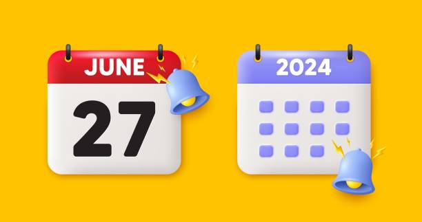 istock 27th day of the month icon. Event schedule date. Calendar date 3d icon. Vector 1486856078