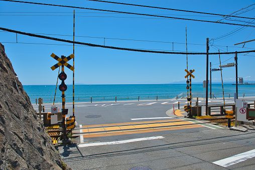 Enoden Railroad Crossing in Kamakura