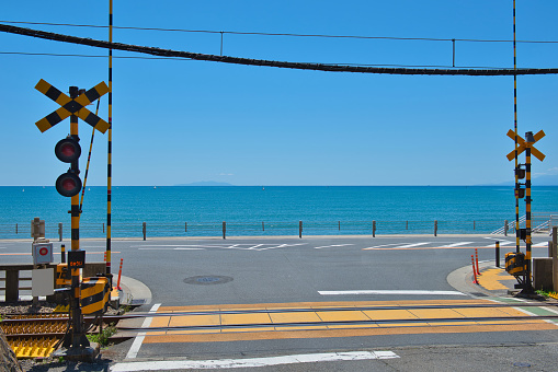 Enoden Railroad Crossing in Kamakura