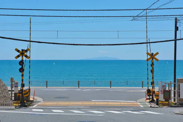 Enoden Railroad Crossing in Kamakura