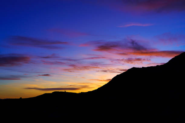 istock Canyons Silhouetted at Sunset Landscape 1486861288
