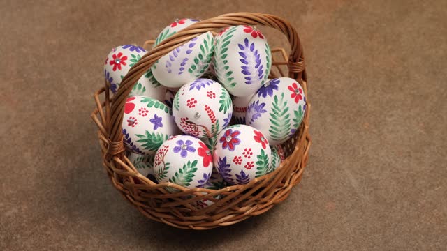 Easter eggs in the basket rotation