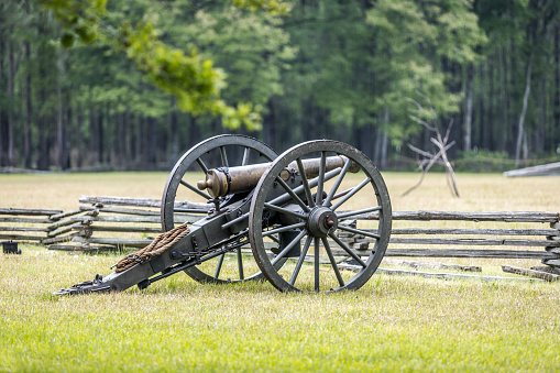 Antique civil war cannon