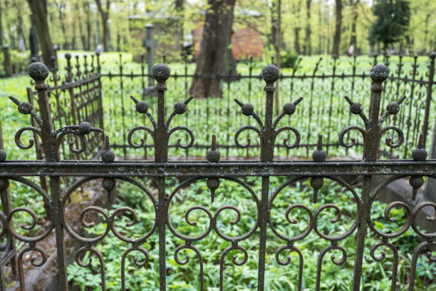 istock Cemetery fence fragment, Riga, Latvia 1486877454