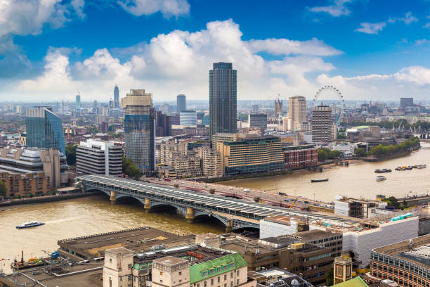 istock Panoramic aerial view of London 1486882814