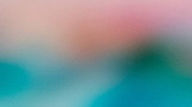 istock Pink blue green grainy gradient background, blurry colors wave pattern with noise texture, wide banner size. 1486884278