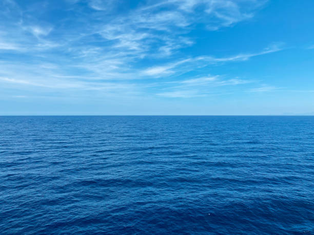 istock Blue background of Mediterranean sea and sky 1486886864