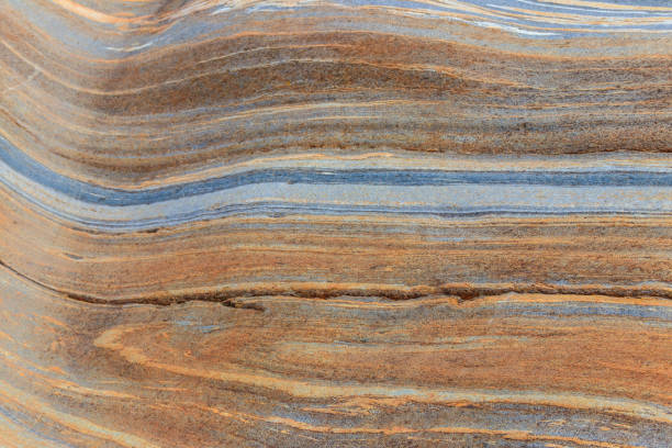 istock Texture of the natural striped stone for background 1486887080