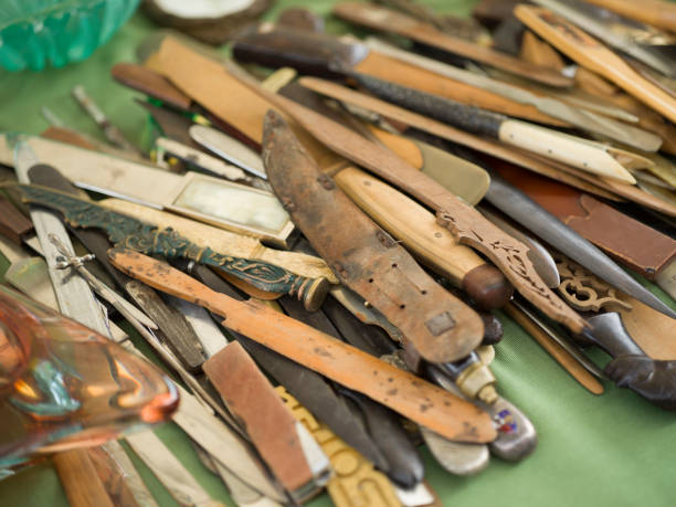 antiques at a flea market