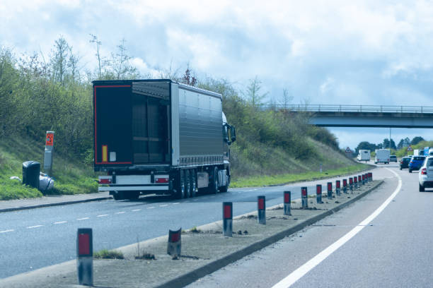 istock Large Haulage Vehicle In Lay by 1486890028