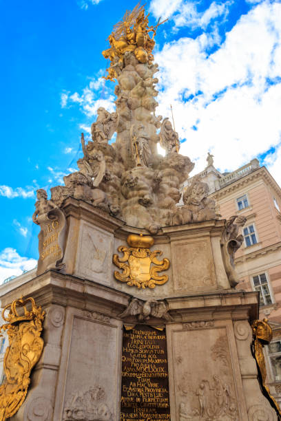 istock The Plague Column, or Trinity Column, is a Holy Trinity column located on the Graben, a street in the inner city of Vienna, Austria 1486891616