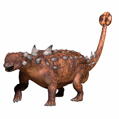 Euoplocephalus was an Ankylosaur armored dinosaur that lived in Alberta, Canada during the Cretaceous Period.