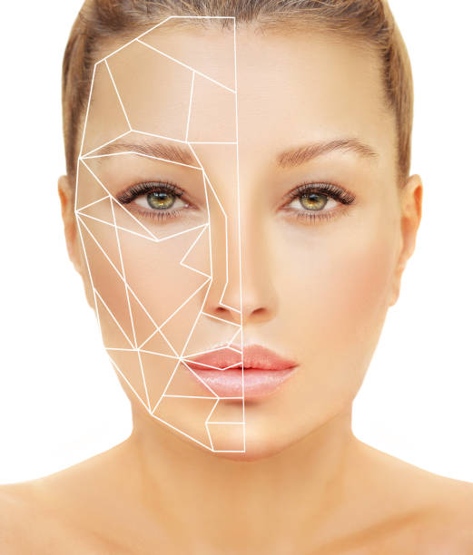 istock Making Beauty, modifying  face to make it closer to the golden mask 1486903148