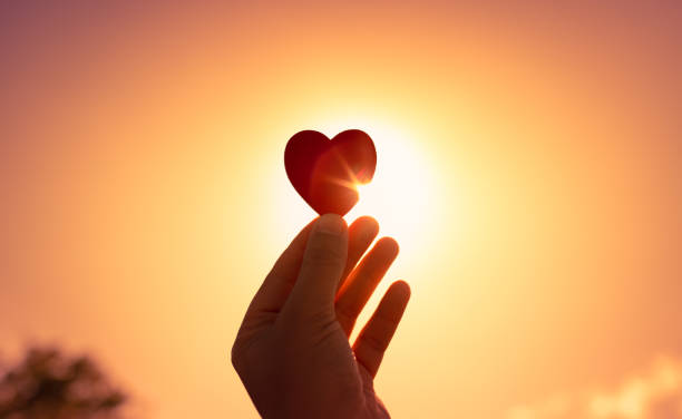 istock I love you hand held heart on nature sunset background 1486907256