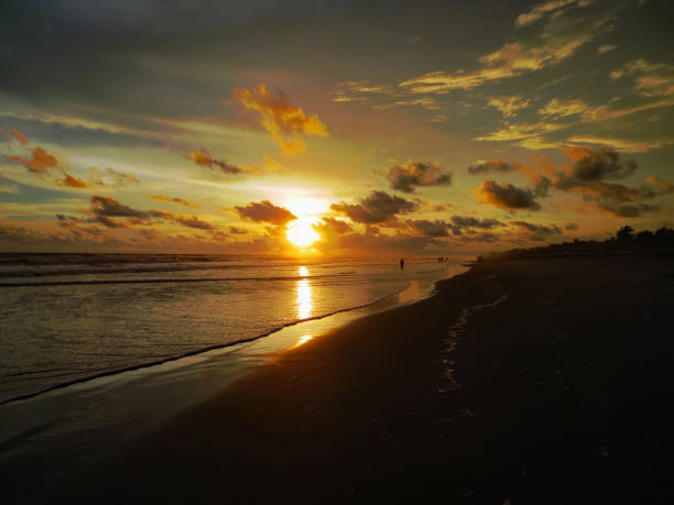 Stunning sunset on the Costa del Sol in El Salvador