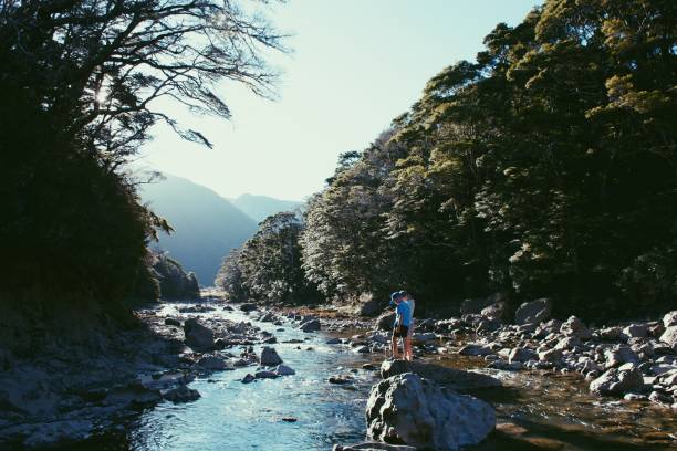 Children Playing at the River