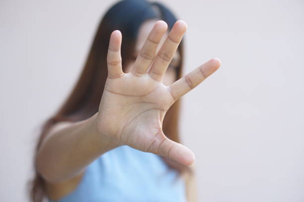 istock Stop abusing violence, Children violence and abused concept 1486933238