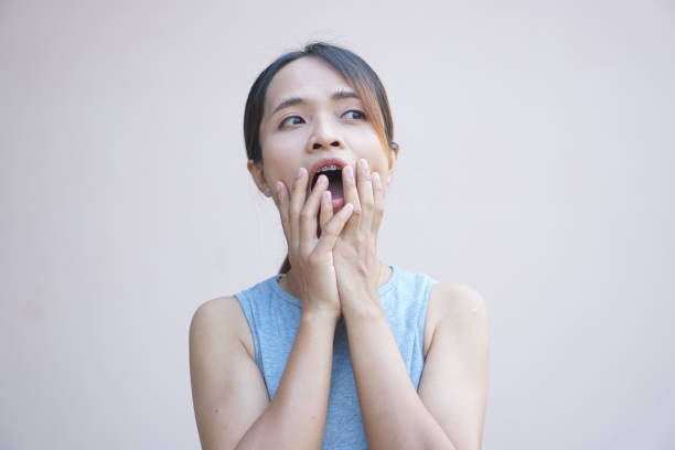 istock Asian woman having a toothache 1486933841