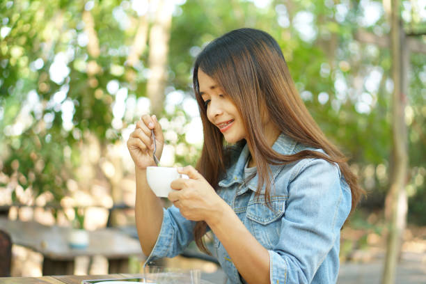 istock Woman drinking coffee in the morning before work 1486935132